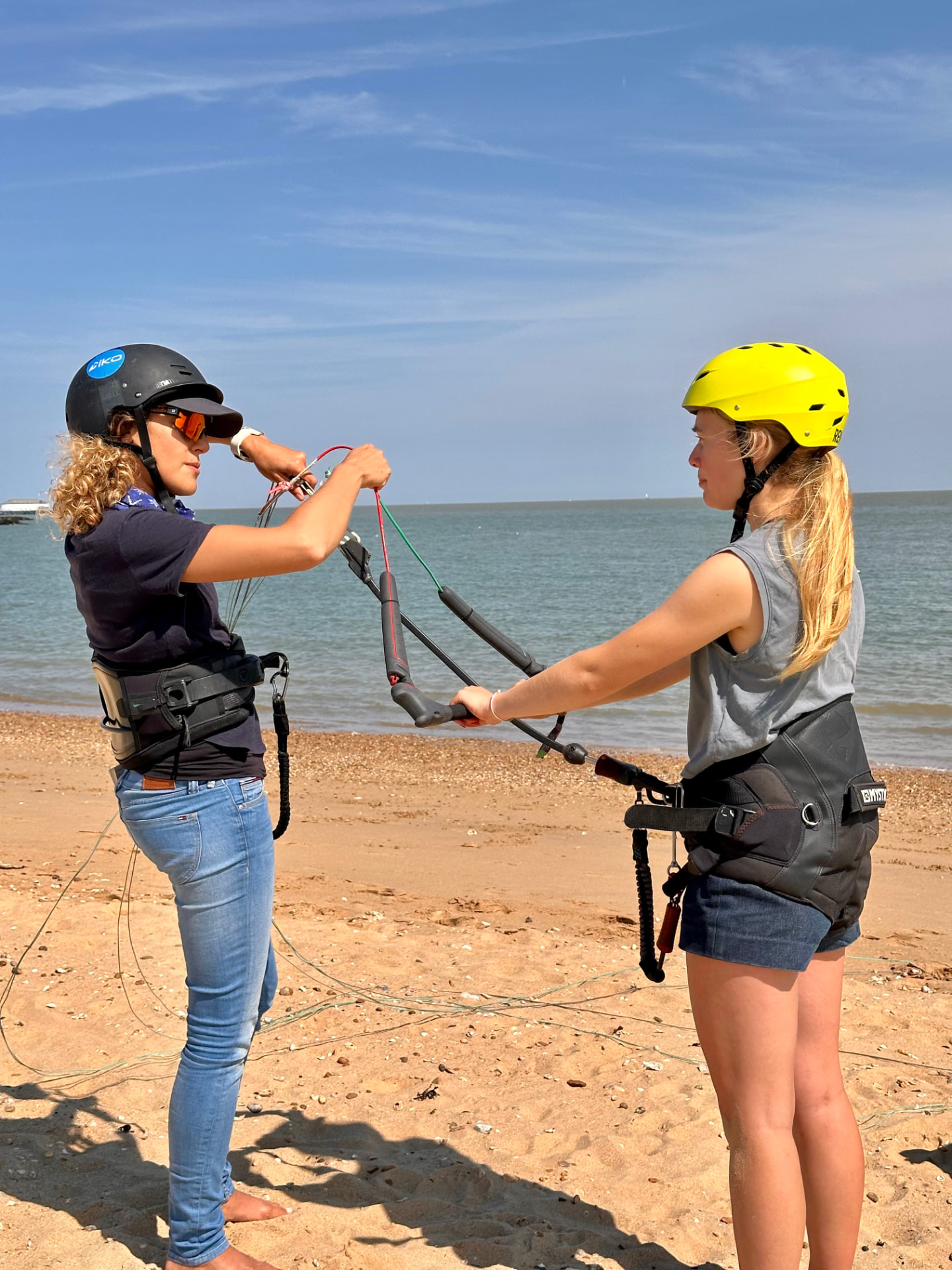 IKO Instructor Course candidate teaching a real student in Essex